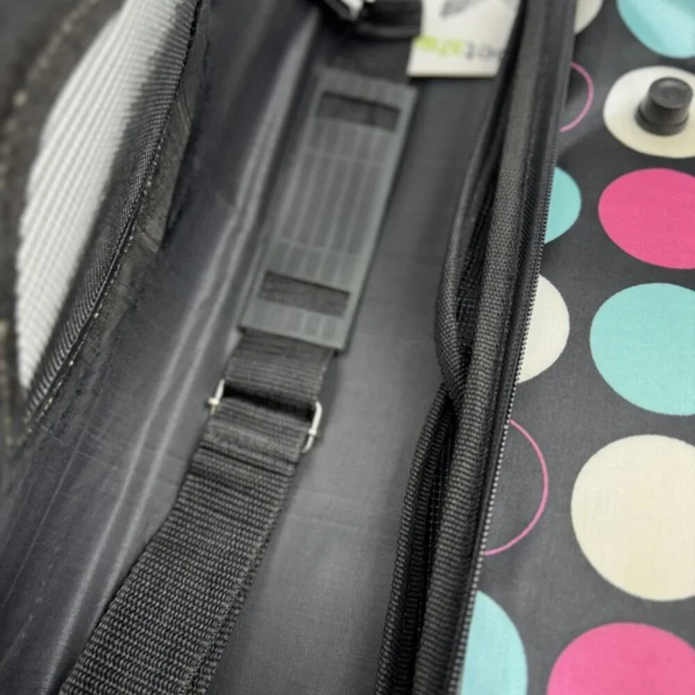 Dog Cat Carrier Polka Dot Soft Sided Pets Portable Folding Polyester Bag